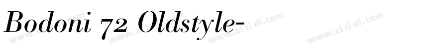 Bodoni 72 Oldstyle字体转换 Bodoni 72 Oldstyle字体转换